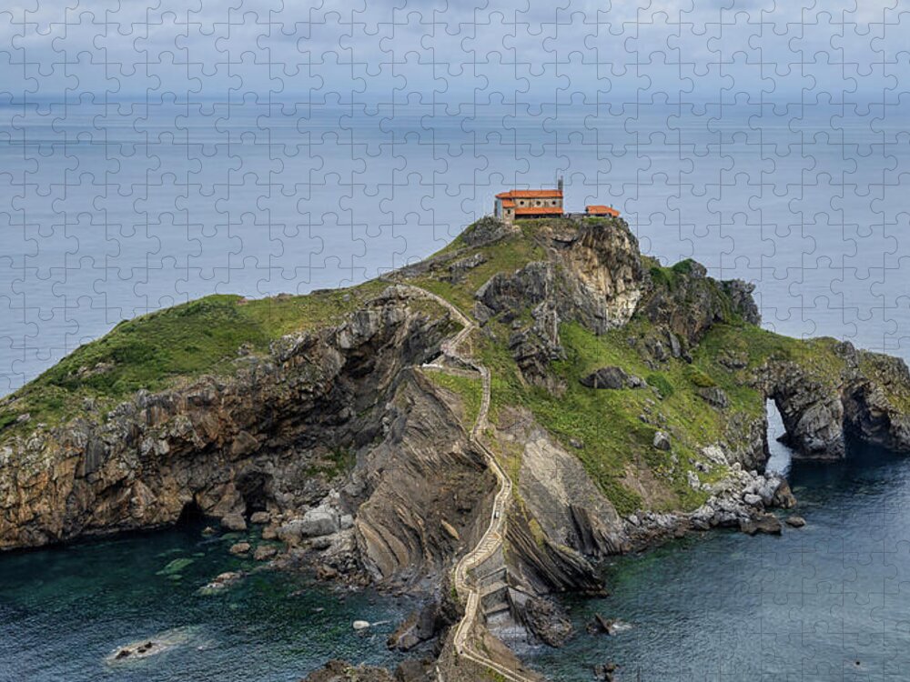 Coast Of Biscay Jigsaw Puzzle featuring the photograph Gaztelugatxeko 1 by Micah Offman