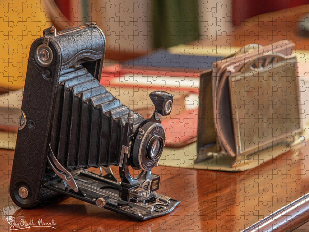 George Eastman. George Eastman House Jigsaw Puzzle featuring the photograph George's Camera by Regina Muscarella
