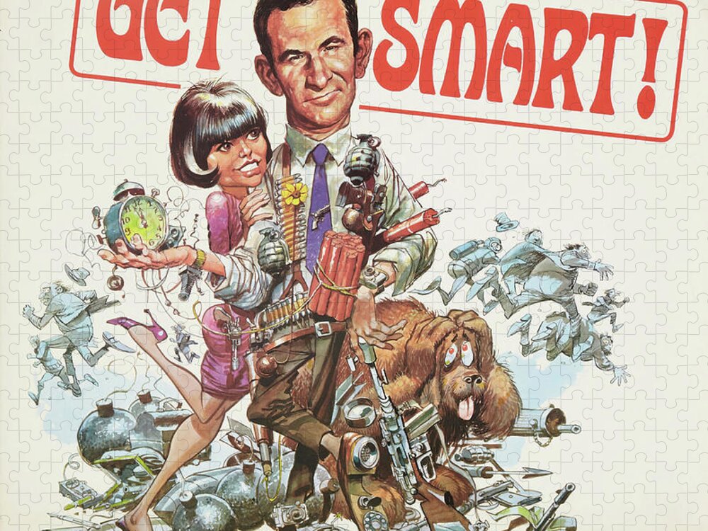 Synopsis Jigsaw Puzzle featuring the mixed media ''Get Smart'', 1965 - art by Jack Davis by Movie World Posters