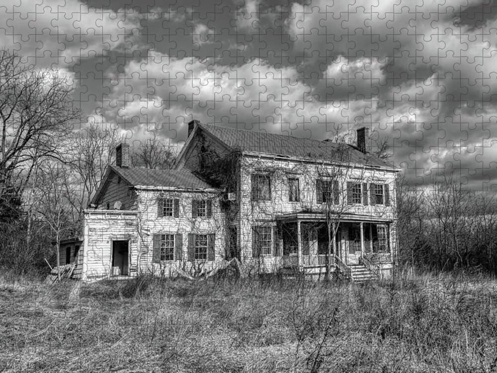 Voorhees Farm Jigsaw Puzzle featuring the photograph Ghost House by David Letts