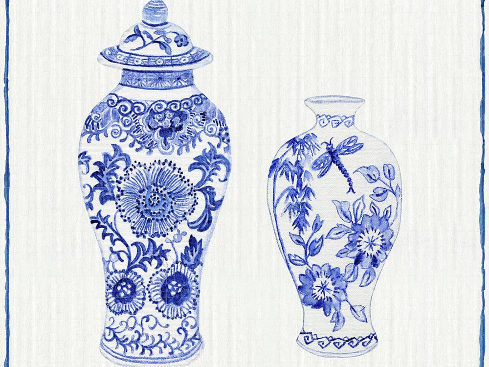 Blue Dragonfly Vase Made to Order