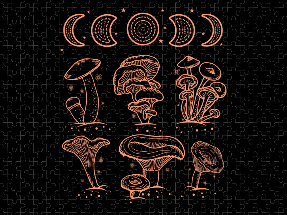 Goblincore Aesthetic Mushroom Jigsaw Puzzle by Bastav - Pixels Puzzles