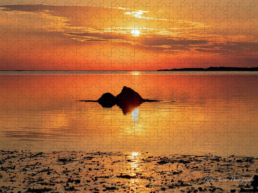 Golden Hour Jigsaw Puzzle featuring the photograph Gold Sand Morning by William Bretton