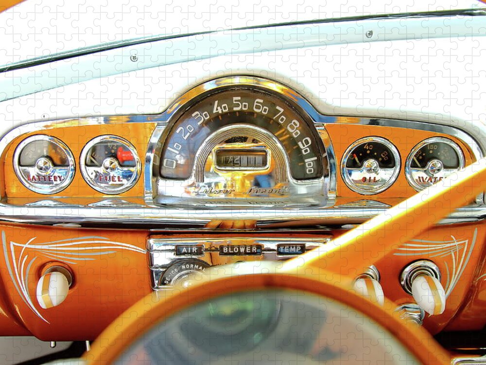 Pontiac Jigsaw Puzzle featuring the photograph Golden Dash by Lens Art Photography By Larry Trager