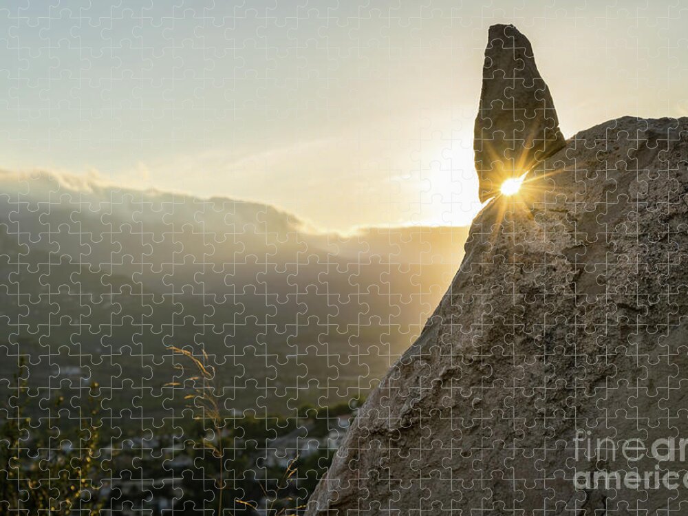 Mountains Jigsaw Puzzle featuring the photograph Golden evening light in the mountains by Adriana Mueller