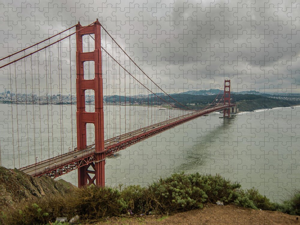 Golden Gate Bridge Jigsaw Puzzle featuring the photograph Golden Gate Bridge by Todd Aaron