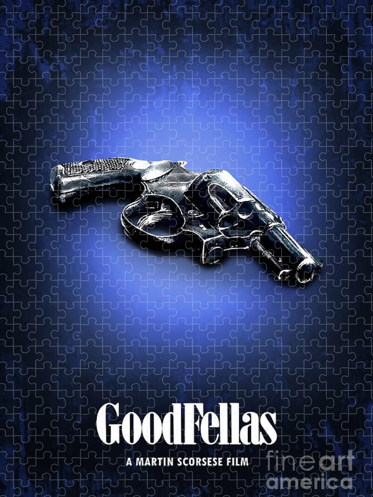Movie Poster Jigsaw Puzzle featuring the digital art GoodFellas by Bo Kev