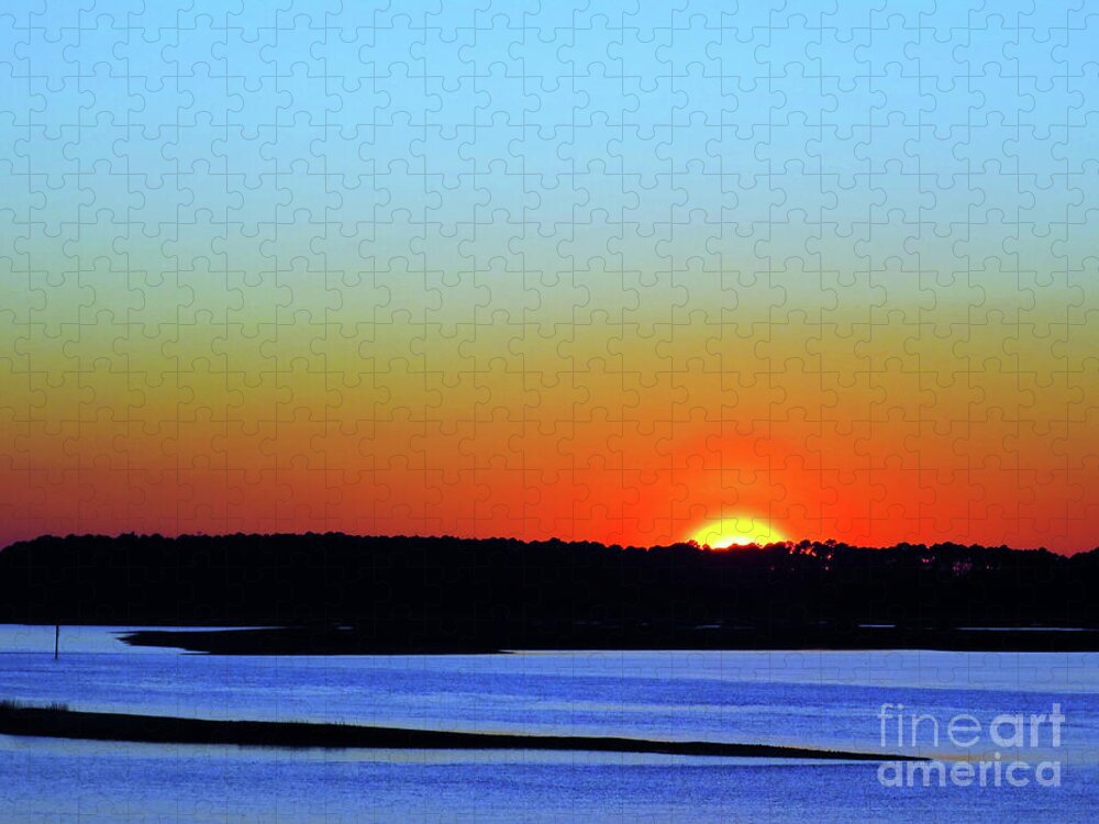 Landscape Jigsaw Puzzle featuring the photograph Goodnight, Hilton Head by Rick Locke - Out of the Corner of My Eye