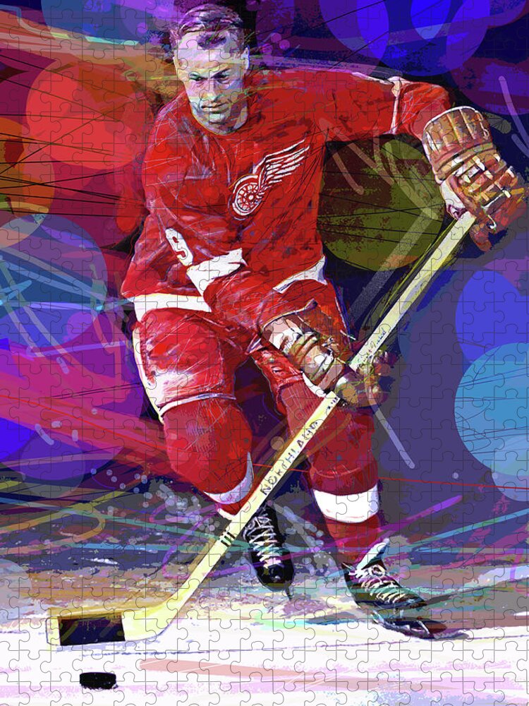 Vintage Detroit Red Wings Gordie Howe Hockey Jersey Mens Classic