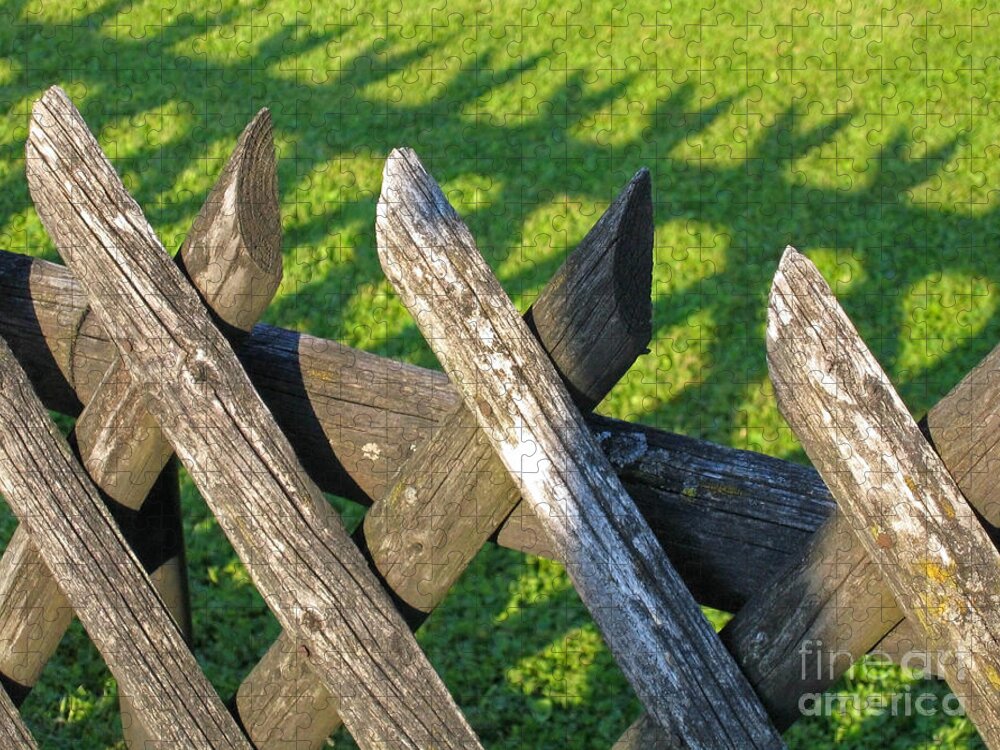 Fence Jigsaw Puzzle featuring the photograph Greener on the Other Side by Ann Horn