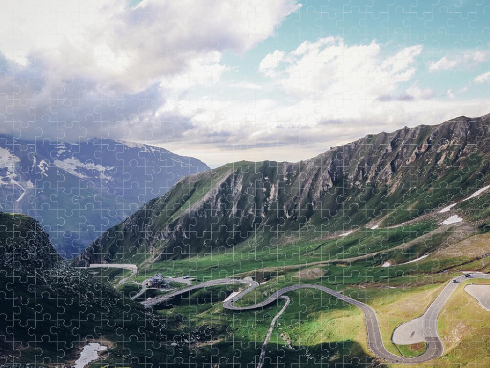Hohe Tauern Range Jigsaw Puzzle featuring the photograph Grossglockner Hochalpenstrasse by Vaclav Sonnek