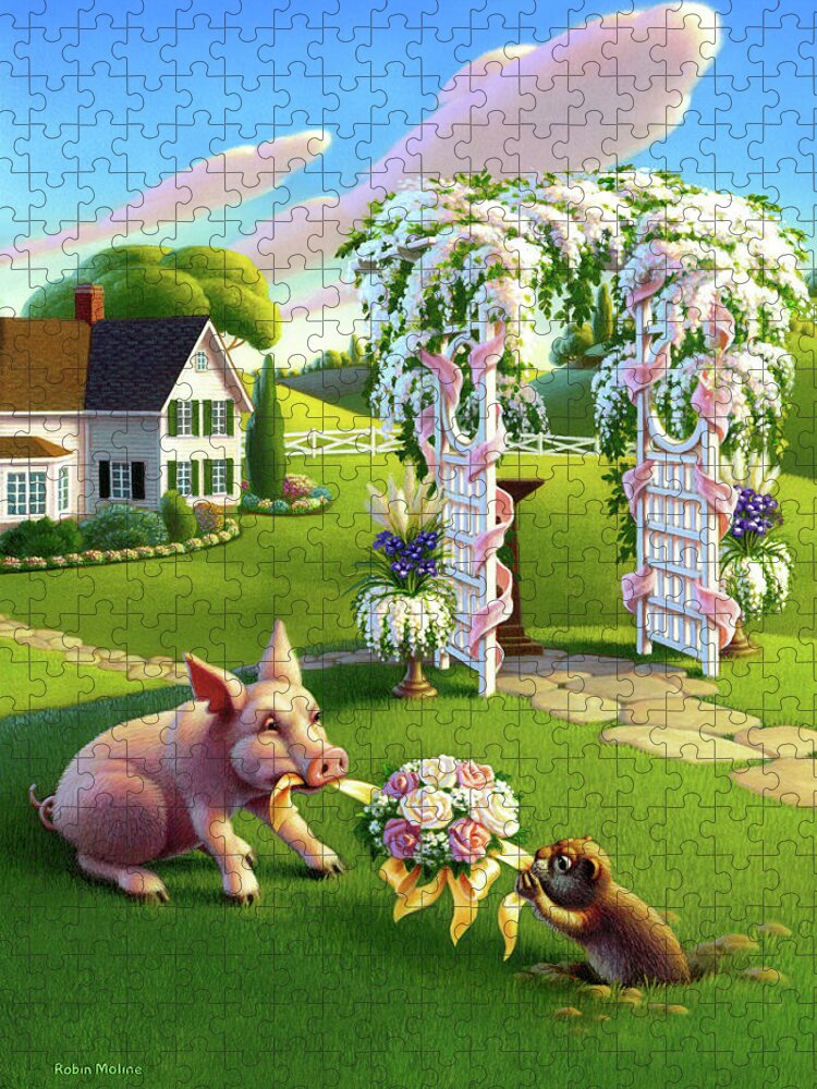 Ground Hog Bouquet Puzzle