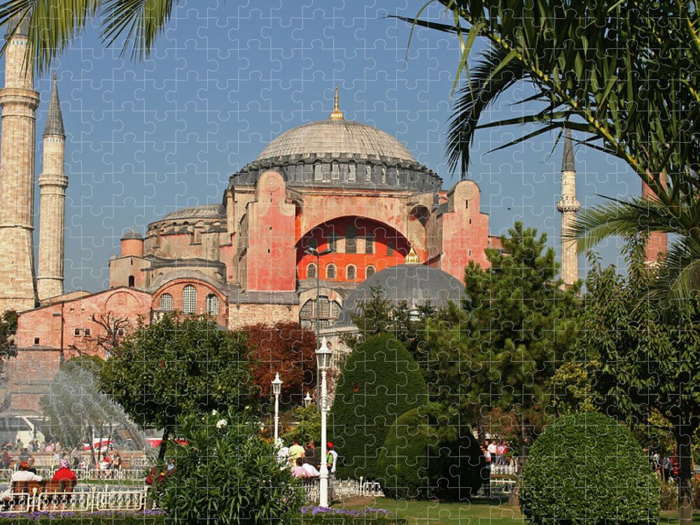 Hagia Sofia Jigsaw Puzzle featuring the photograph Hagia Sofia - Istanbul, Turkey by Richard Krebs