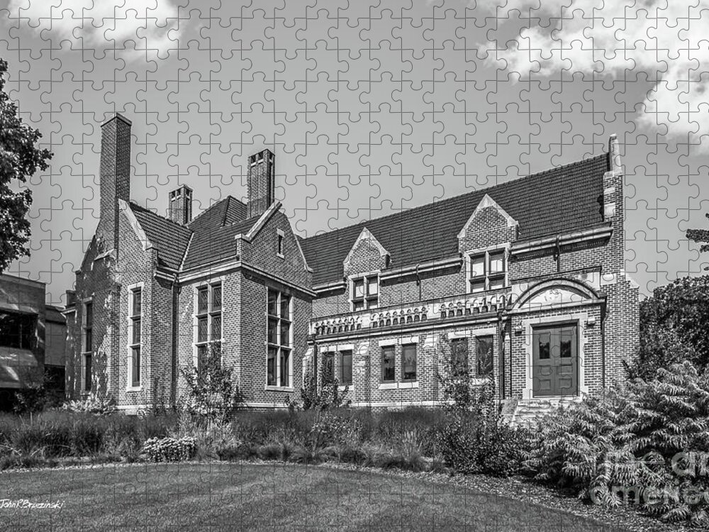 Hamline University Jigsaw Puzzle featuring the photograph Hamline University Giddens Alumni Center by University Icons