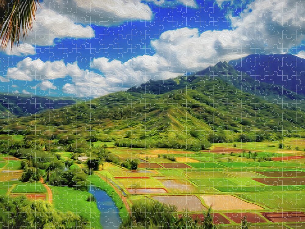 Hanalei Jigsaw Puzzle featuring the photograph Hanalei Valley Lookout by Jade Moon