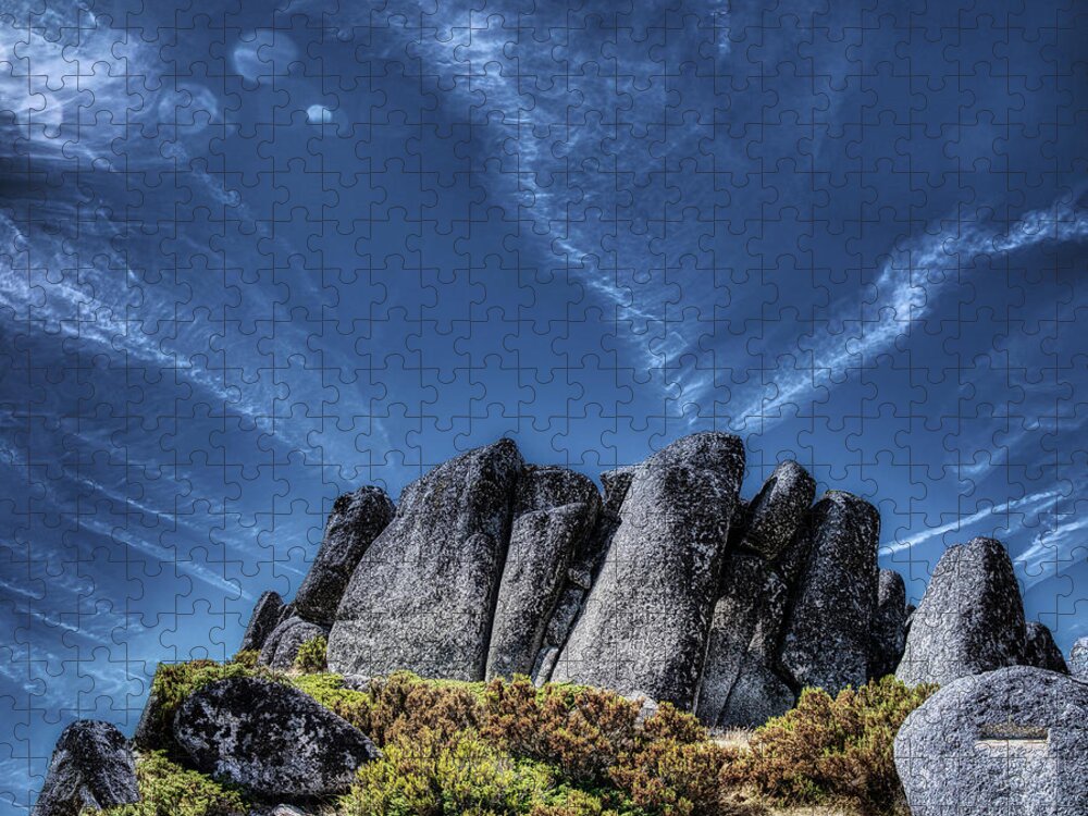 Serra Da Estrela Jigsaw Puzzle featuring the photograph Hanging Rock by Micah Offman
