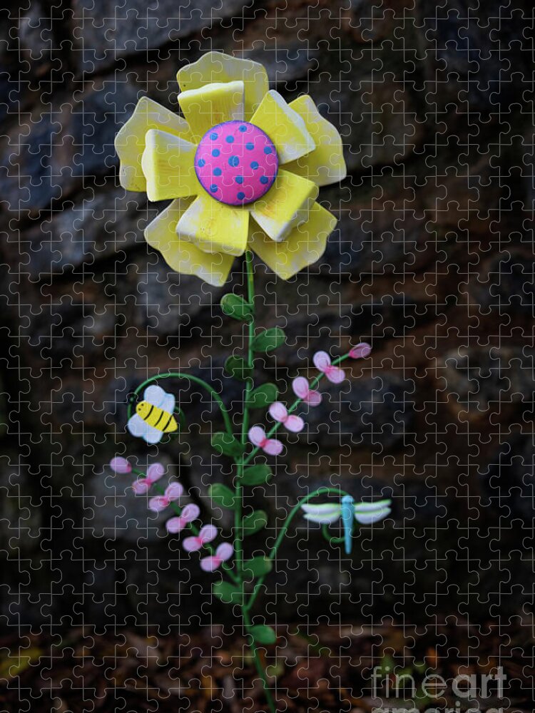 Flower Jigsaw Puzzle featuring the photograph Happenstance by Doug Sturgess