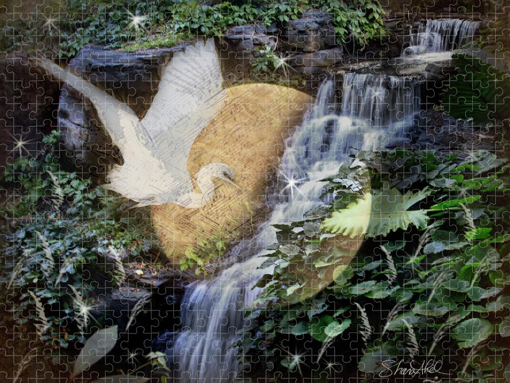 Bird Jigsaw Puzzle featuring the photograph Harmony in Nature by Shara Abel