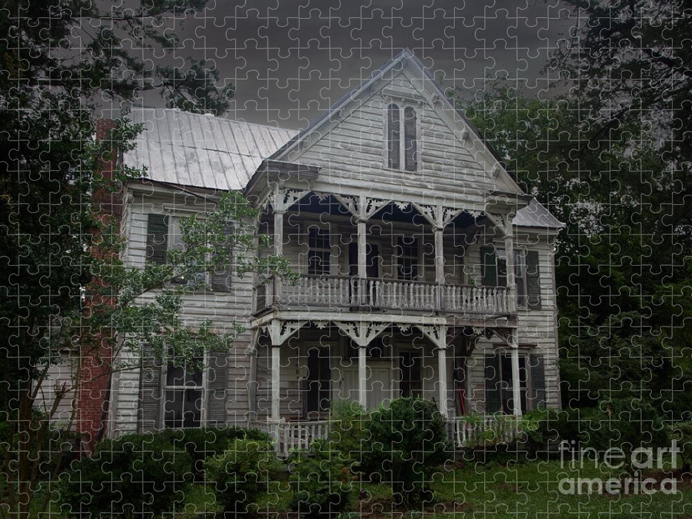 Haunted House Jigsaw Puzzle featuring the photograph Haunted House by L Bosco