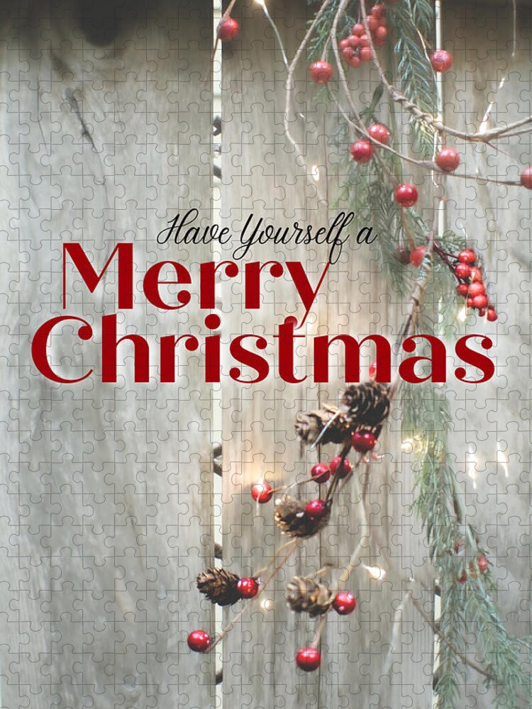 Merry Christmas Jigsaw Puzzle featuring the photograph Have Yourself a Merry Christmas by W Craig Photography