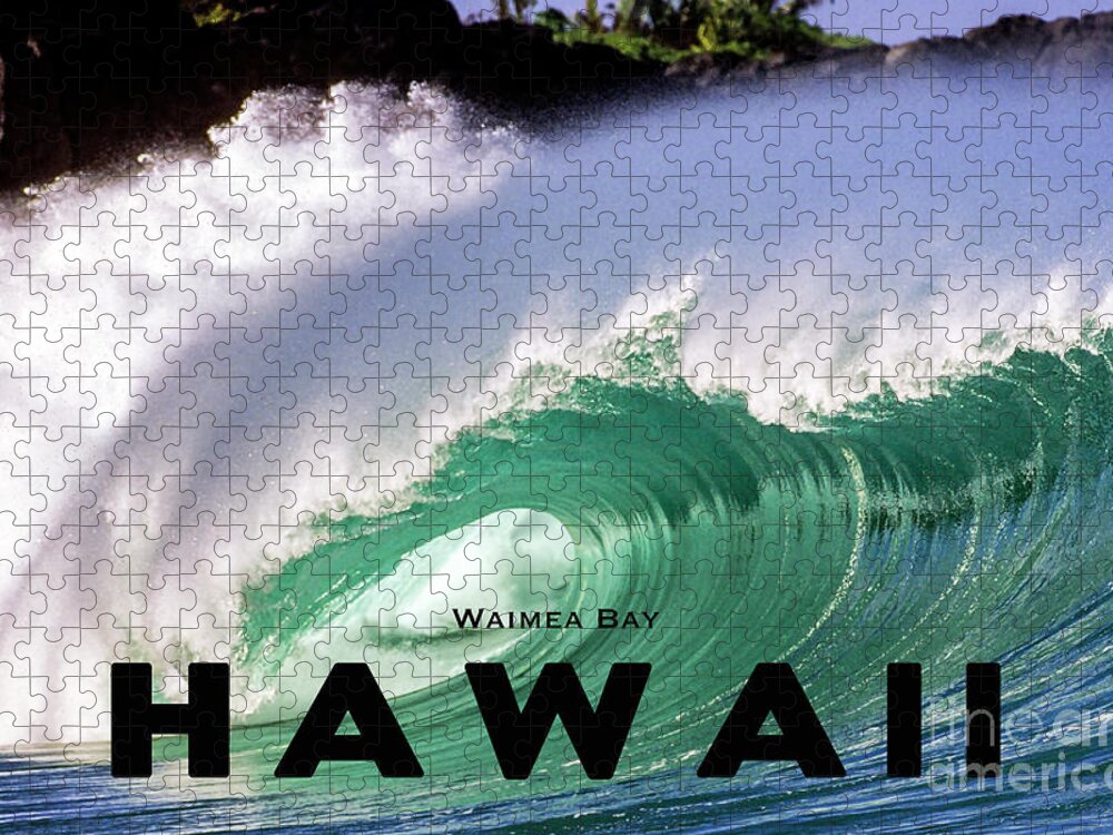 Hawaii Jigsaw Puzzle featuring the photograph Hawaii 43, Waimea Bay by John Seaton Callahan