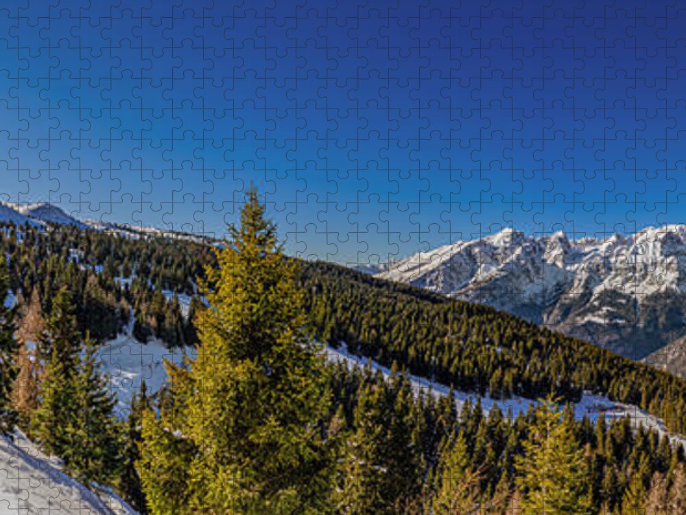 Mountain Jigsaw Puzzle featuring the photograph Let the sun kisses you by The P