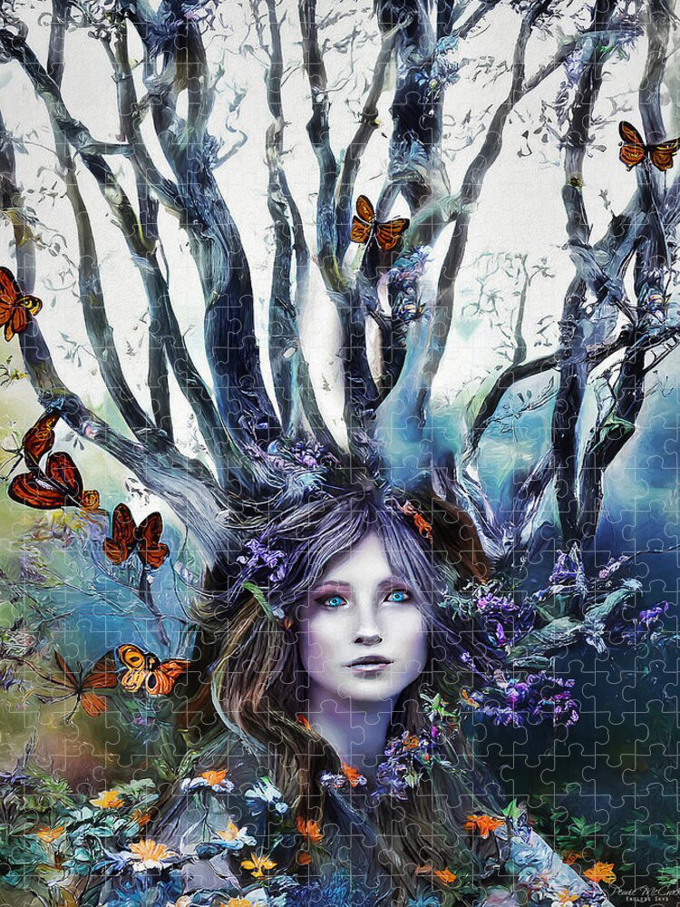 Fantasy Jigsaw Puzzle featuring the digital art Heart of Nature by Pennie McCracken