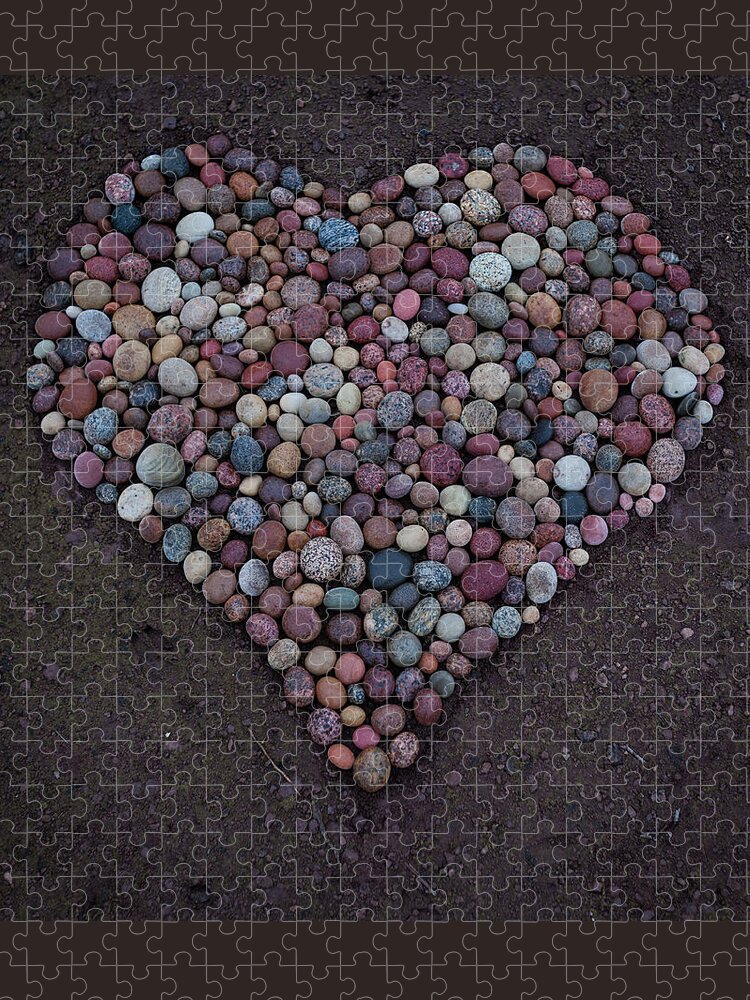  Jigsaw Puzzle featuring the sculpture Heart Of Stones by Pontus Jansson
