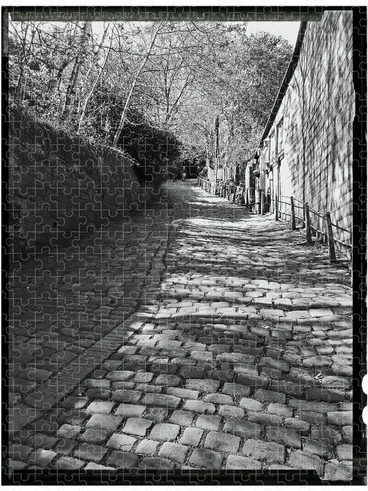 Hebden Bridge.yorkshire. West Yorkshire. Great Britain Jigsaw Puzzle featuring the photograph HEBDEN BRIDGE. The Buttress Footpath. by Lachlan Main