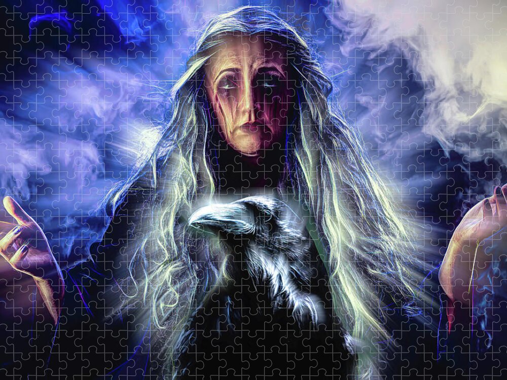 Hecate Jigsaw Puzzle featuring the digital art Hecate 4 by Lisa Yount