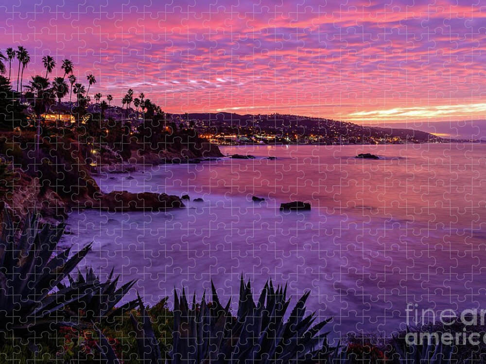 Heisler Jigsaw Puzzle featuring the photograph Heisler Park Sunrise by Eddie Yerkish