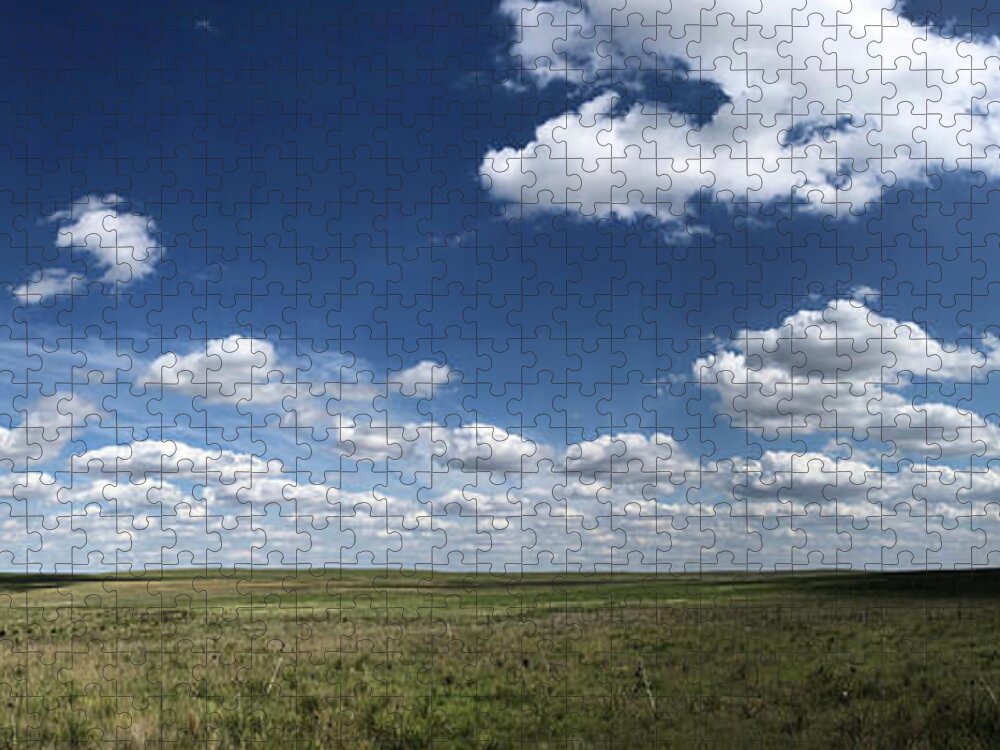 Richard E Porter Jigsaw Puzzle featuring the photograph High Plains Afternoon, Buffalo Lake Wildlife Refuge, Panhandle of Texas by Richard Porter