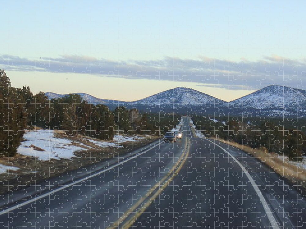  Jigsaw Puzzle featuring the photograph Highbeam by Trevor A Smith