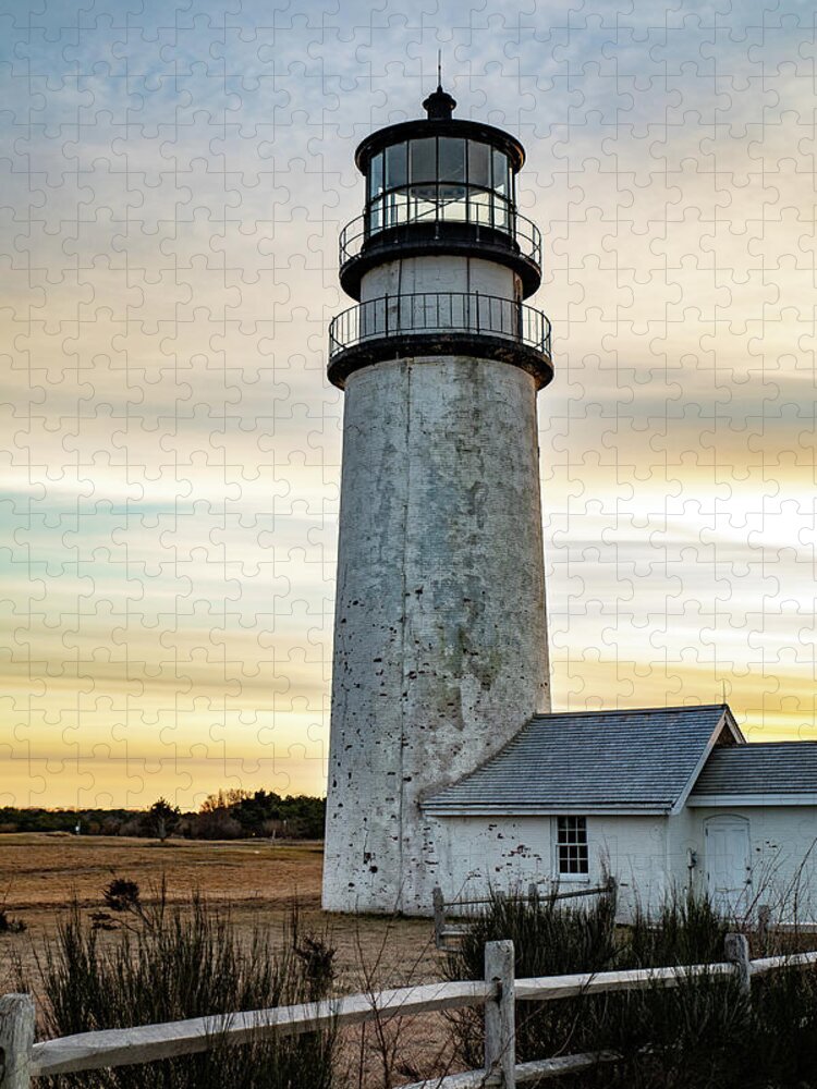Highland Lighthouse Jigsaw Puzzle featuring the photograph Highland Light by Denise Kopko
