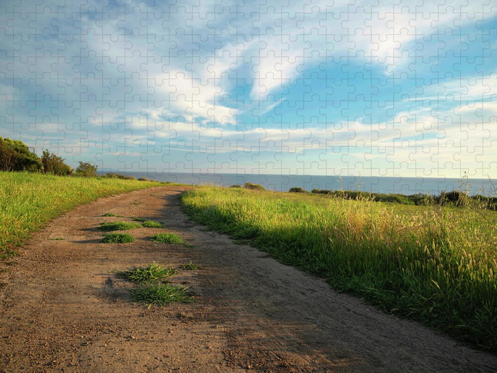 Malibu Jigsaw Puzzle featuring the photograph Hiking Trail Overlooking the Ocean by Matthew DeGrushe