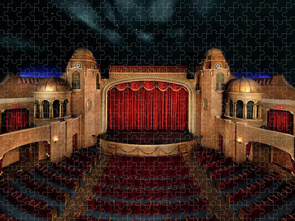 Theater Jigsaw Puzzle featuring the photograph Historic Paramount Theatre by Steve Templeton