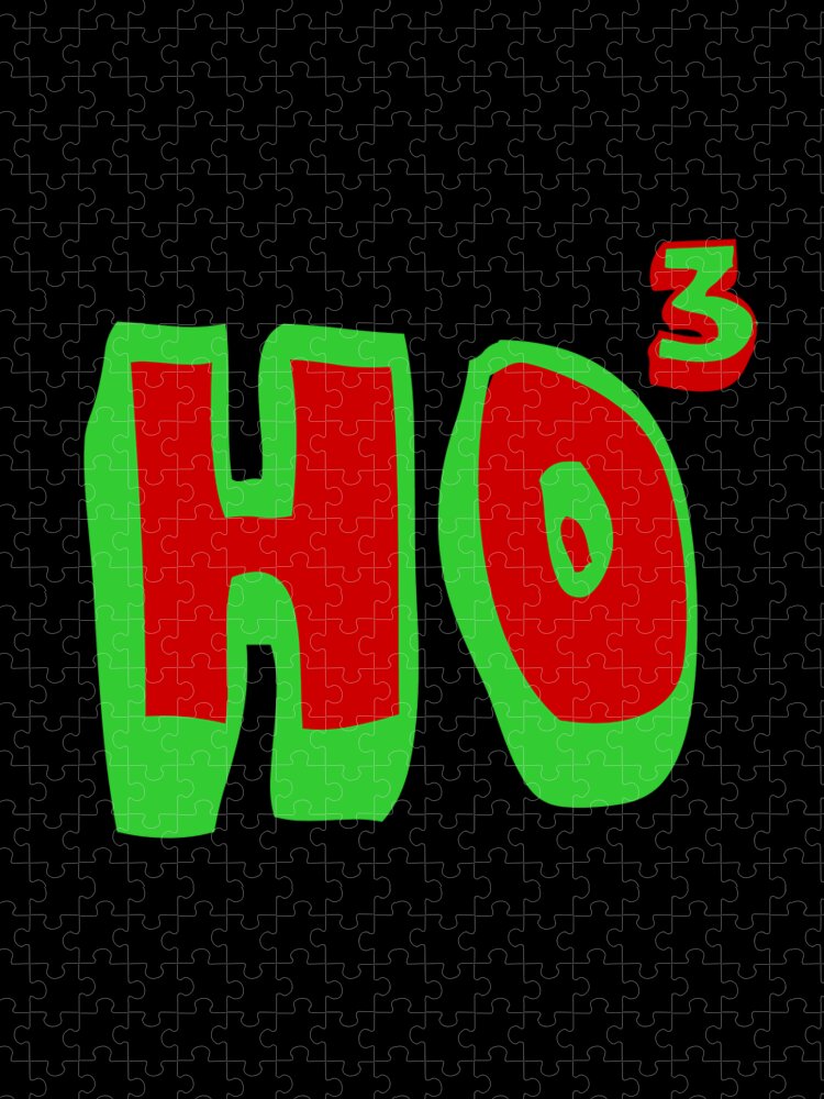 Christmas 2023 Jigsaw Puzzle featuring the digital art Ho Ho Ho Ho3 by Flippin Sweet Gear