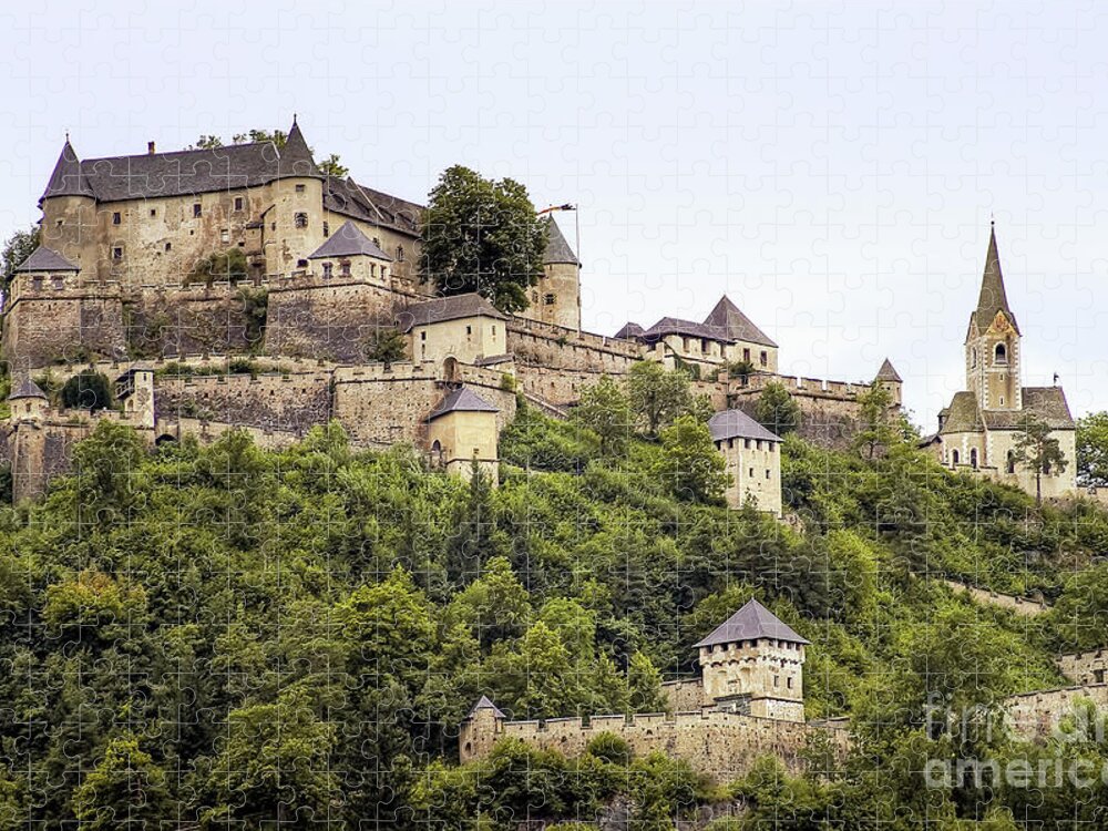 Ancient Jigsaw Puzzle featuring the photograph Hochosterwitz Castle - Austria by Paolo Signorini