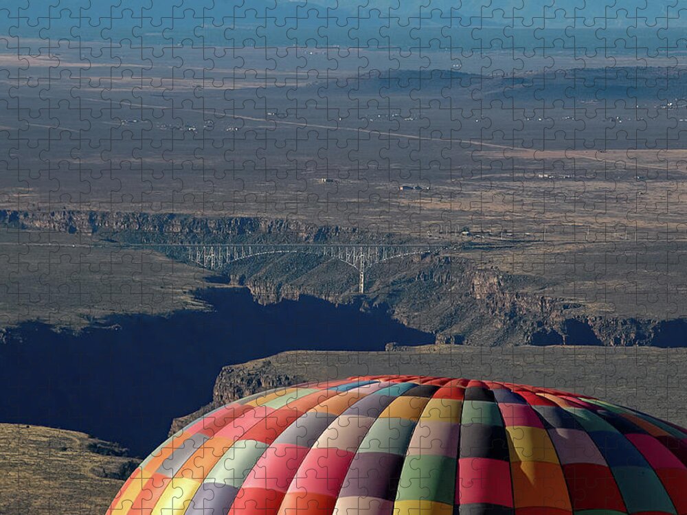 Balloon Jigsaw Puzzle featuring the photograph Hot Air Balloon #2 by Steve Templeton