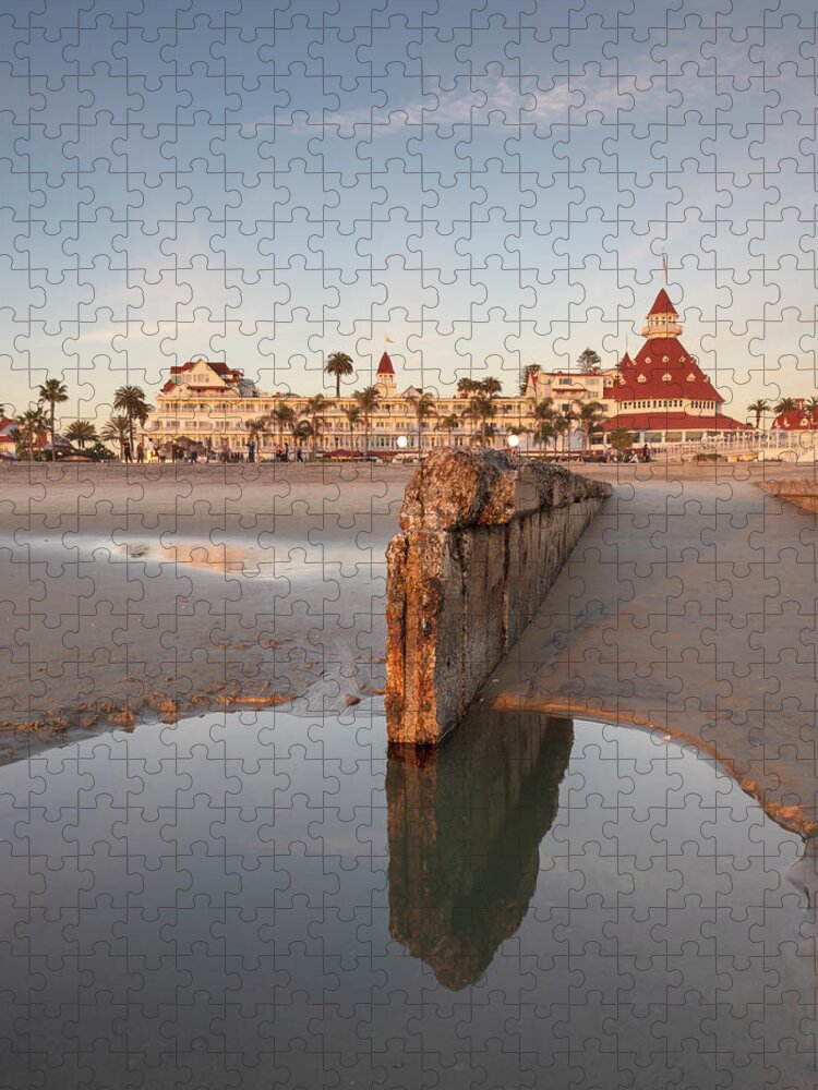 San Diego Jigsaw Puzzle featuring the photograph Hotel Del Coronado Reflection by William Dunigan