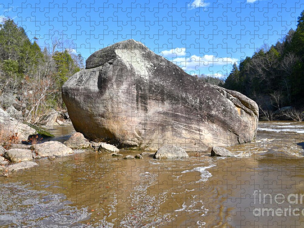 Nature Jigsaw Puzzle featuring the photograph House Sized Boulder by Phil Perkins