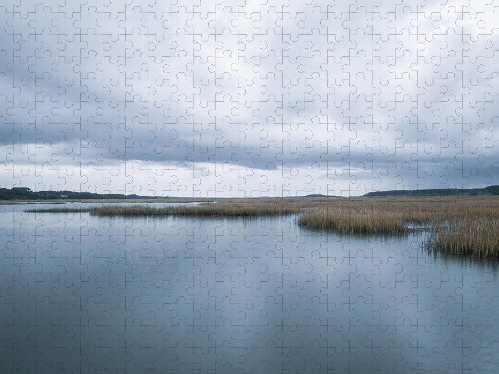 Huntington Beach State Park Jigsaw Puzzle featuring the photograph Saltwater Marsh by Cindy Robinson