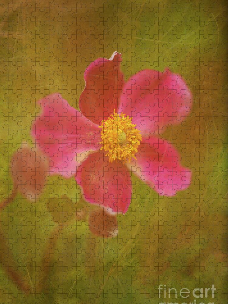 Botanical Jigsaw Puzzle featuring the photograph I Have My Eye on You by Venetta Archer