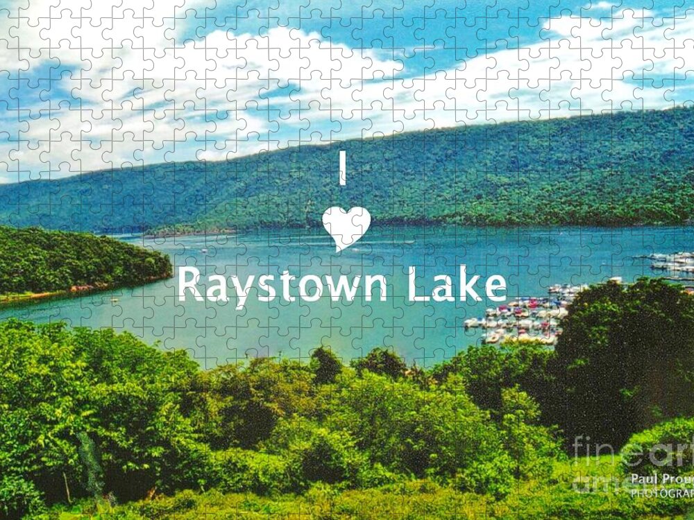 I Love Raystown Lake Jigsaw Puzzle by Paul Prough - Pixels