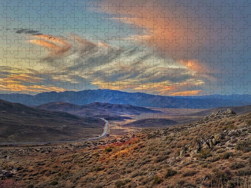 Idaho Jigsaw Puzzle featuring the photograph Idaho Mountain Sunset by Jerry Abbott