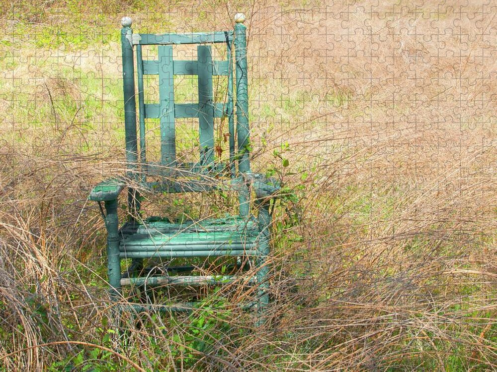 Chair Jigsaw Puzzle featuring the photograph If Chairs Could Talk by Blaine Owens