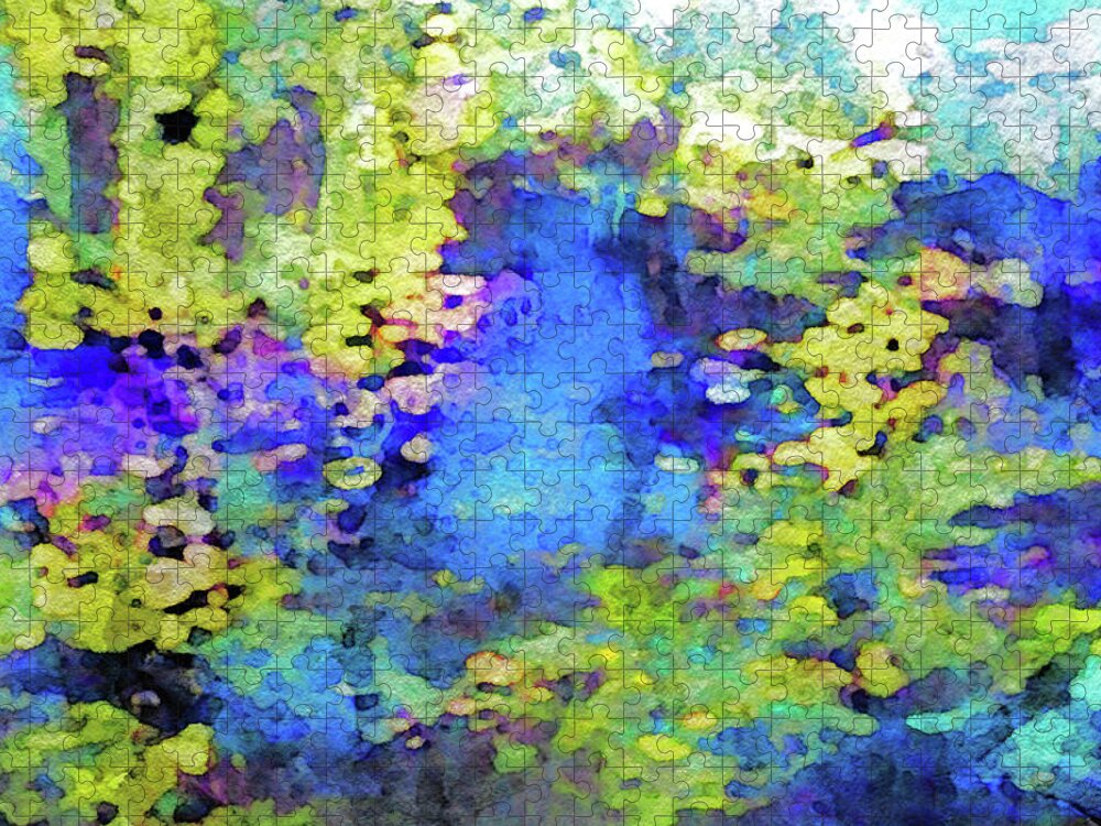 In Monet's Garden Jigsaw Puzzle featuring the painting In Monet's Garden by Susan Maxwell Schmidt