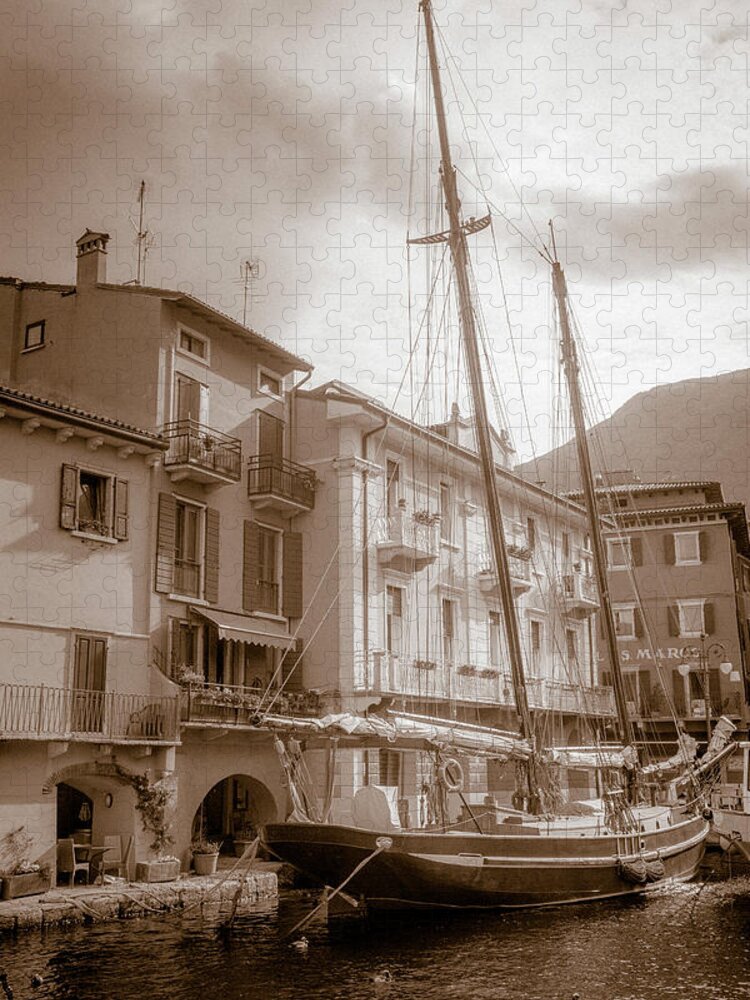 Travel Jigsaw Puzzle featuring the photograph In the Port of Malcesine by W Chris Fooshee