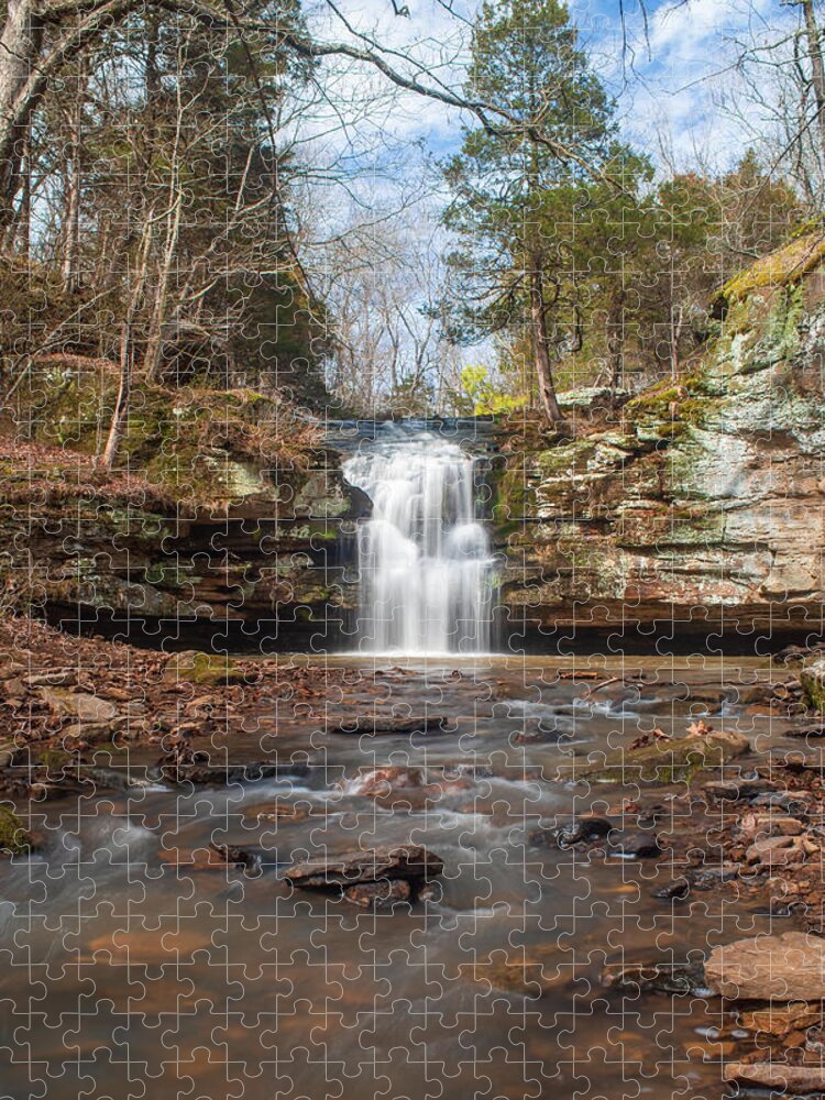 Waterfall Jigsaw Puzzle featuring the photograph Indian Falls and Creek by Grant Twiss