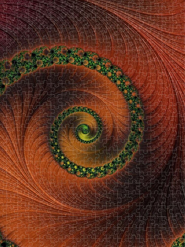 Fractal Jigsaw Puzzle featuring the digital art Infinity #8 by Mary Ann Benoit
